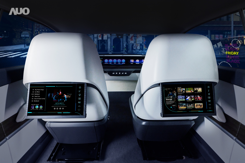 米兰·(milan)新一代Smart Cockpit 2024，以Micro LED先进显示技术优势，创建〝可卷式后座娱乐显示器〞，仅在互动时才显示出所需画面及信息，扩充更丰富的娱乐和交互信息服务，获国际奖项荣耀