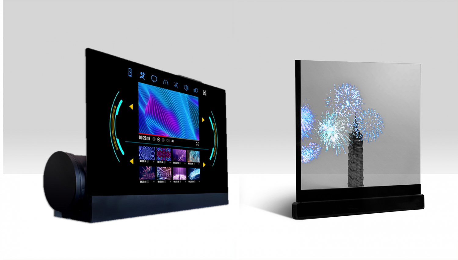 可卷式、折迭性、高透明